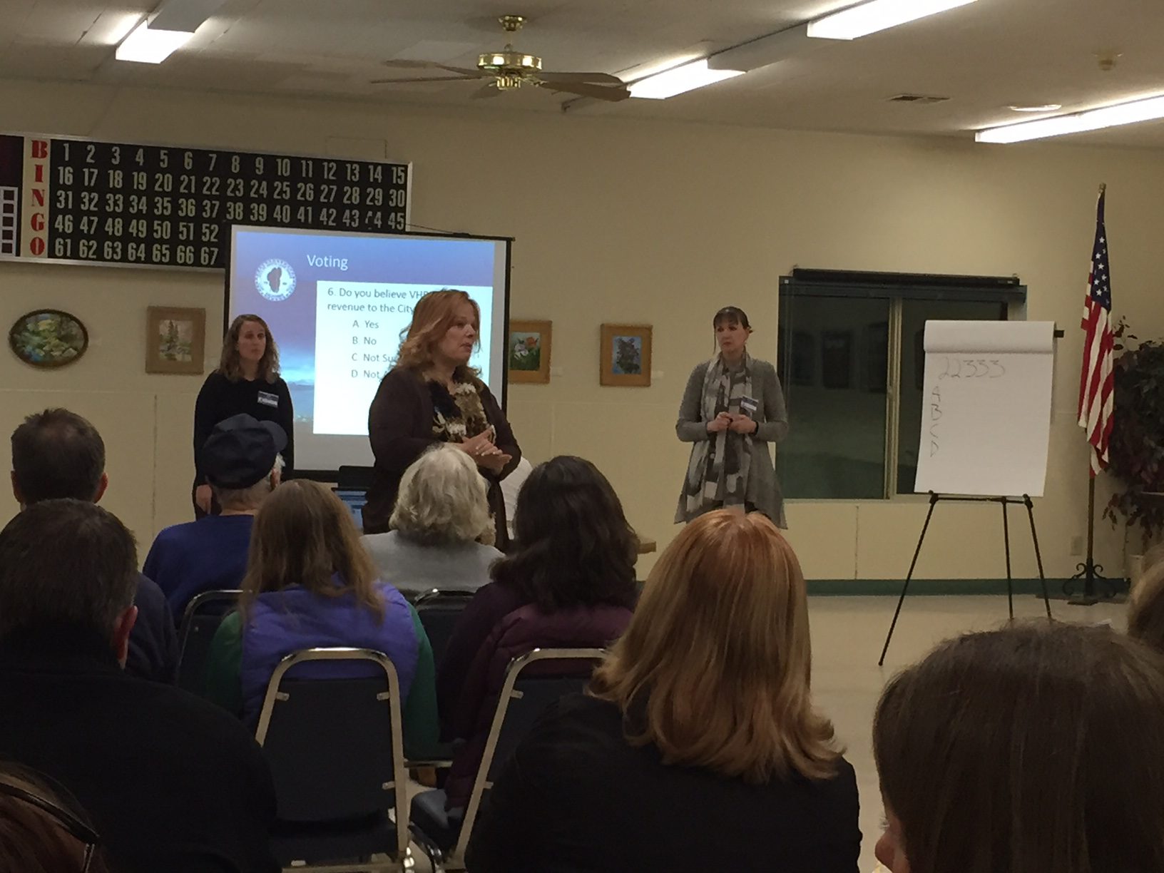 South Tahoe City Manager Nancy Kerry addresses questions about VHRs on Jan. 25. Photo/LTN