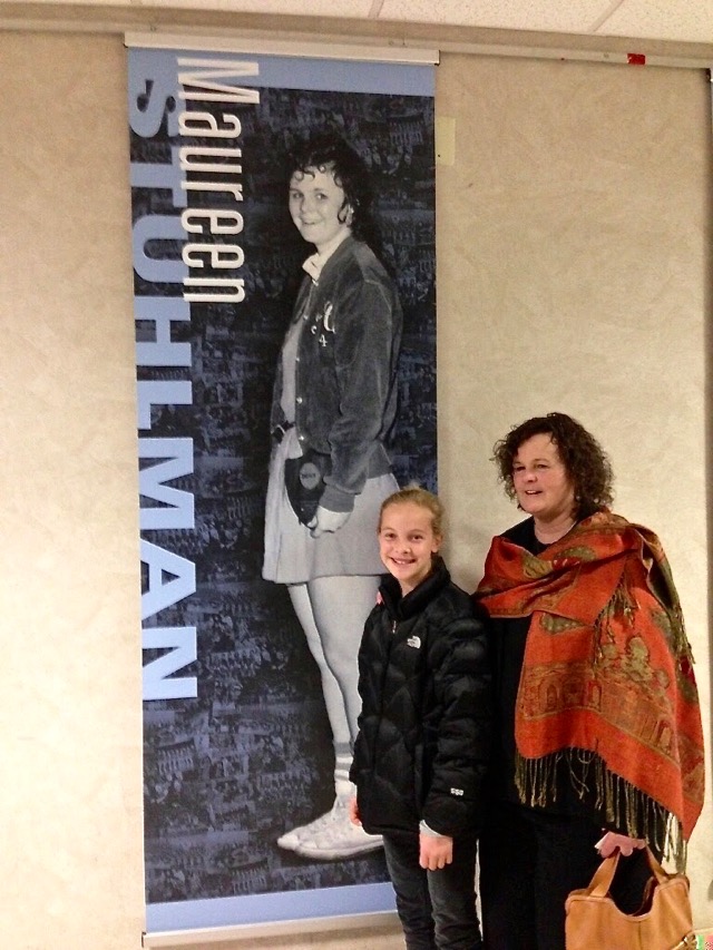 Maureen Stuhlman has passed the basketball bug onto her niece. Photo/Provided