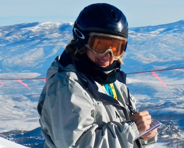 Susan Wood on assignment in Park City in 2016. Photo/LTN