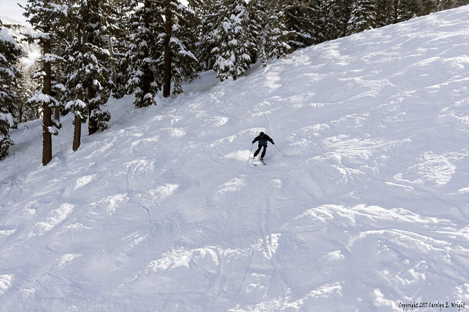 Skiers at Heavenly and other resorts may not find any moguls to ski in the next few days. Photo Copyright 2017 Carolyn E. Wright