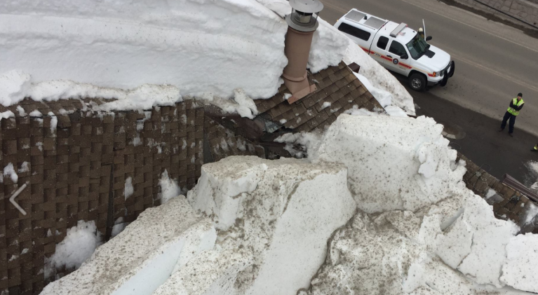 Heavy snow load destroys Stateline duplex