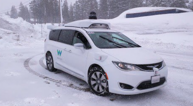 Self-driving van in S. Tahoe to test the snow