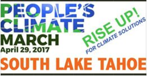 Climate march in South Lake Tahoe