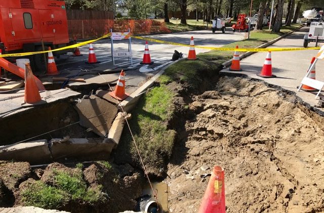 Sewer line, sink hole repair won’t be immediate