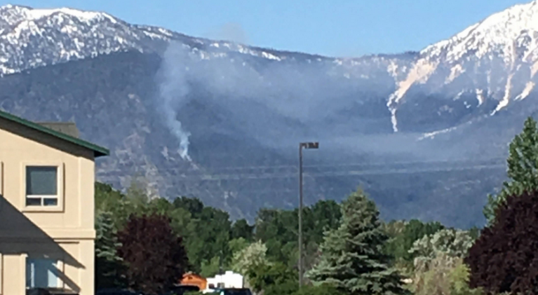 Lightning sparks small blaze in Carson Valley