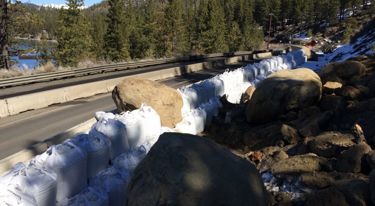 NDOT working to clear boulders from Hwy. 50