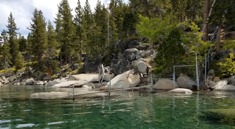 TRPA going after owners of illegal fences in water