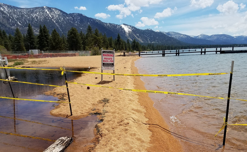 TRPA going after owners of illegal fences in water Lake Tahoe