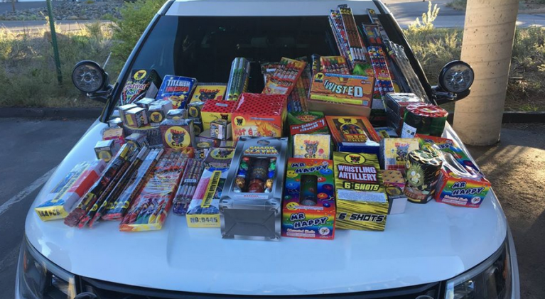 Illegal fireworks seized in Truckee