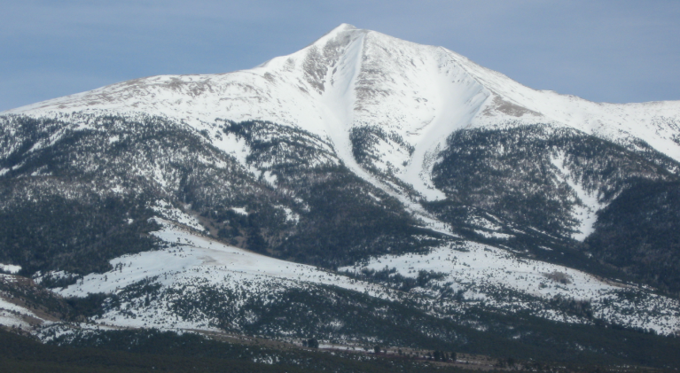 Backcountry skiing in Nev. far from Tahoe