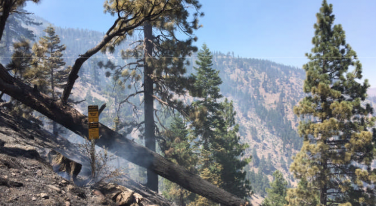 Farad Fire along I-80 at 20% containment