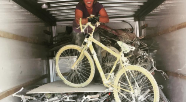 Truckee woman send bikes to hurricane victims