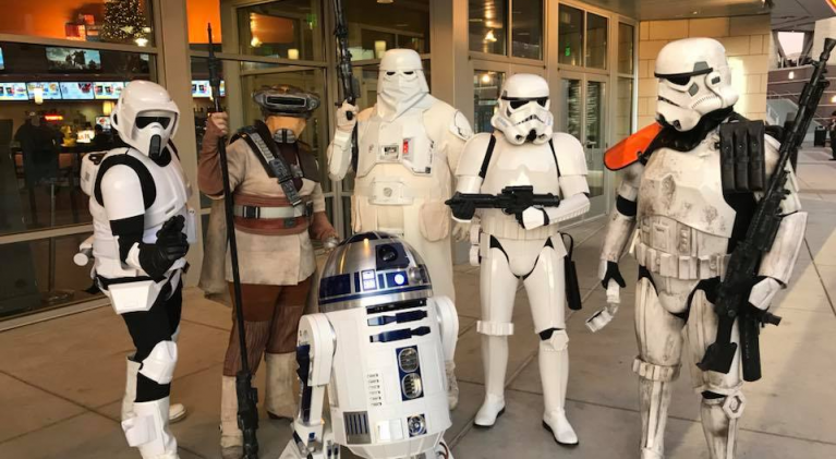Library celebrating Star Wars Day