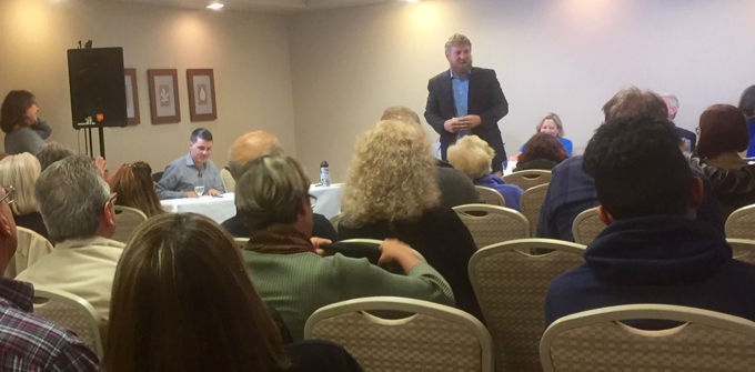 EDC supe candidates face off in debate-style forum